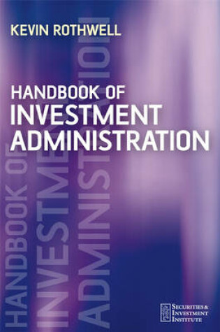 Cover of Handbook of Investment Administration