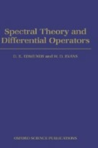 Cover of Spectral Theory and Differential Operators