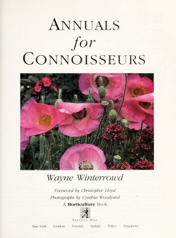 Book cover for Annuals for Connoisseurs: Classics and Novelties F Rom Abelmo