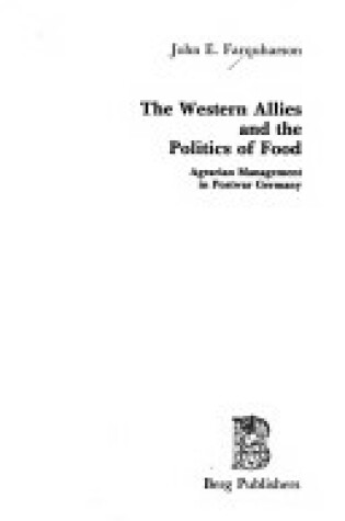 Cover of The Western Allies and the Politics of Food