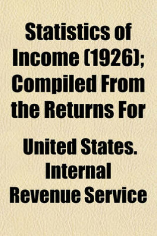 Cover of Statistics of Income (1926); Compiled from the Returns for