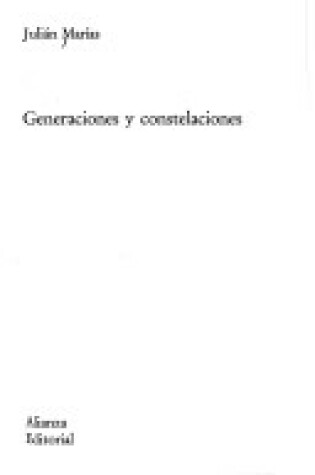 Cover of Genaraciones y Constelaciones