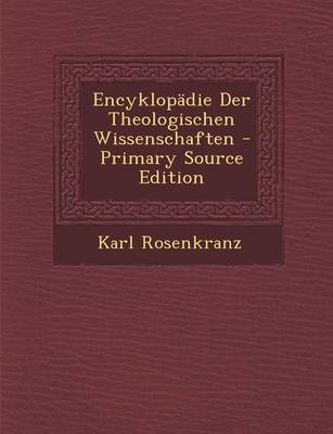 Book cover for Encyklopadie Der Theologischen Wissenschaften