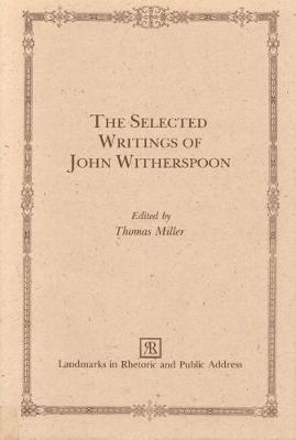 Book cover for The Selected Writings of John Witherspoon