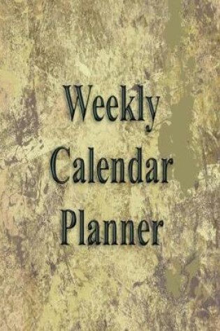 Cover of Weekly Calendar Planner - 70 Weeks - (8.5 X 11) - Beige Marble