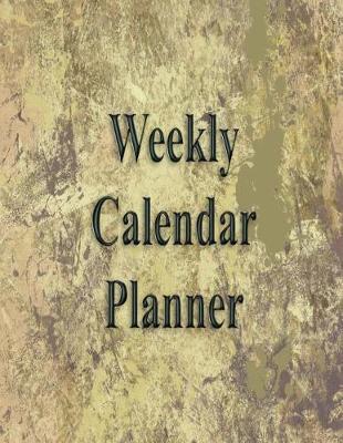 Book cover for Weekly Calendar Planner - 70 Weeks - (8.5 X 11) - Beige Marble