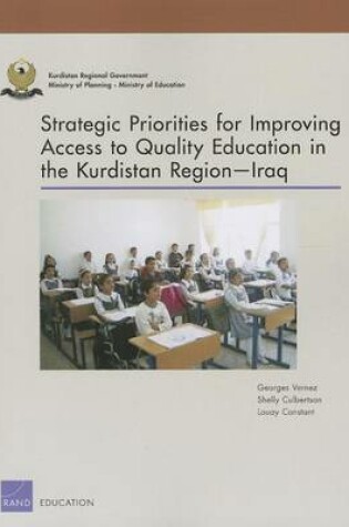 Cover of Strategic Priorities for Improving Access to Quality Education in the Kurdistan Region Iraq