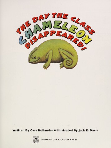 Book cover for The Day the Class Chameleon Disappeared