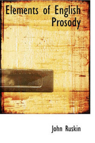 Cover of Elements of English Prosody