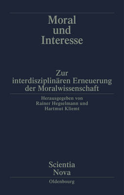 Cover of Moral Und Interesse