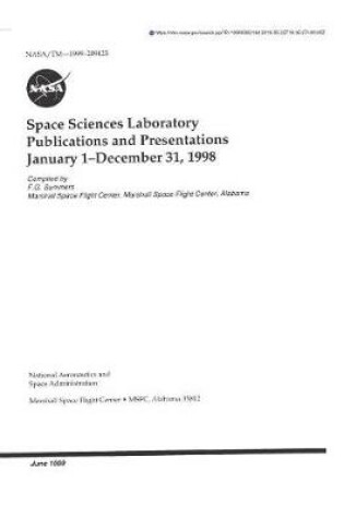 Cover of Space Sciences Laboratory Publications and Presentations