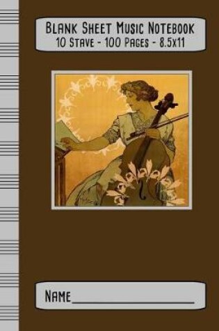 Cover of Blank Sheet Music Notebook