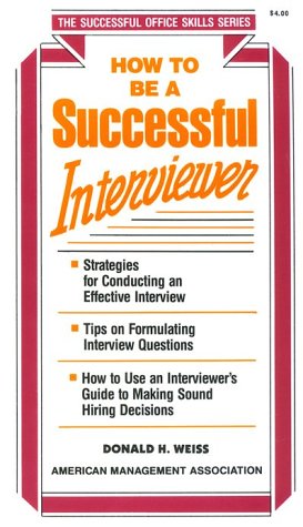 Book cover for How to be a Successful Interviewer