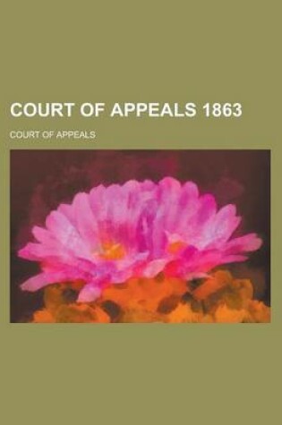 Cover of Court of Appeals 1863