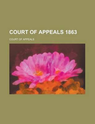 Book cover for Court of Appeals 1863