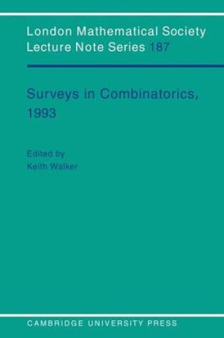 Cover of Surveys in Combinatorics, 1993