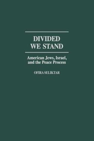 Cover of Divided We Stand: American Jews, Israel, and the Peace Process