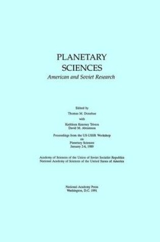 Cover of Planetary Sciences