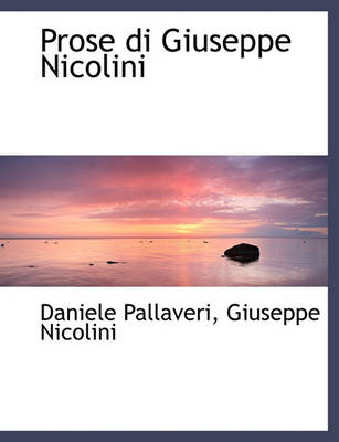 Book cover for Prose Di Giuseppe Nicolini