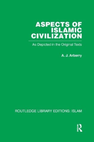 Cover of Aspects of Islamic Civilization