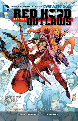 Book cover for Red Hood and the Outlaws Vol. 4: League of Assassins (The New 52)