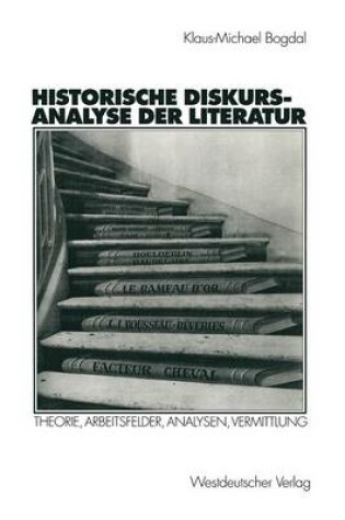 Cover of Historische Diskursanalyse Der Literatur