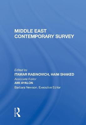 Cover of Middle East Contemporary Survey, Volume Xi, 1987