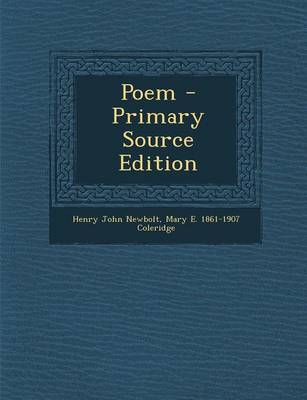 Book cover for Poem - Primary Source Edition