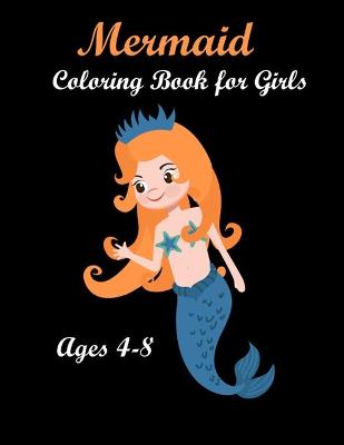 Book cover for Mermaid Coloring Book for Girls Ages 4-8