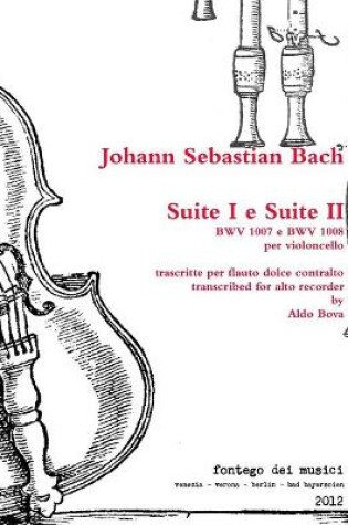 Cover of Bach Suites 1 and 2 BWV 1007-1008 for recorder