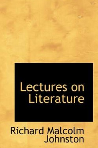 Cover of Lectures on Literature