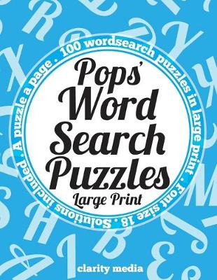 Book cover for Pops' Wordsearch Puzzles - Large Print