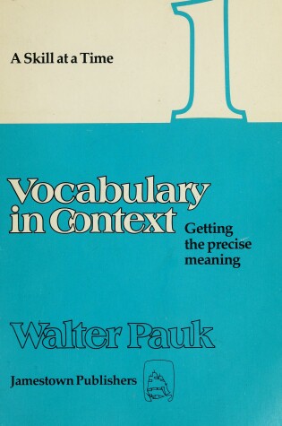 Cover of Vocabulary in Context