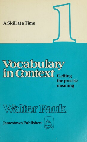 Book cover for Vocabulary in Context