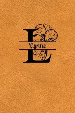 Cover of Split Letter Personalized Name Journal - Lynne