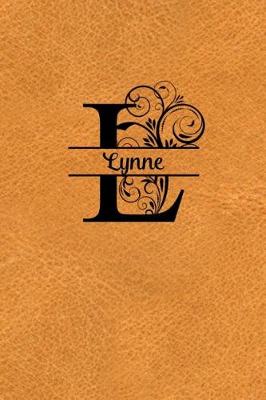 Book cover for Split Letter Personalized Name Journal - Lynne