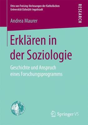 Book cover for Erklären in der Soziologie