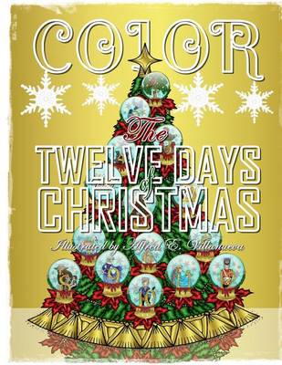 Book cover for Color the Twelve Days of Christmas