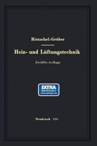 Cover of H. Rietschels Lehrbuch Der Heiz- Und Luftungstechnik