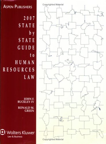 Book cover for 2007 State by State Guide to Human Resources Law