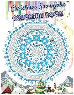 Book cover for Christmas Snowflake Coloring Book