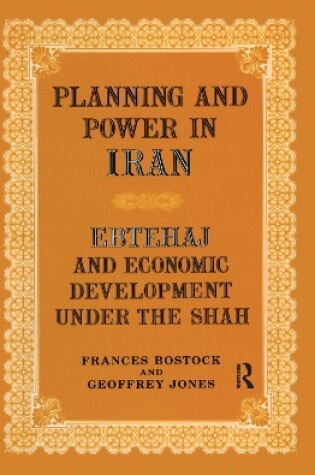 Cover of Planning and Power in Iran