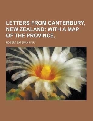 Book cover for Letters from Canterbury, New Zealand