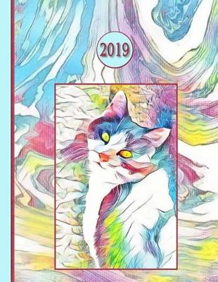 Book cover for 2019 Planner; Cat