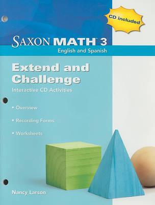 Book cover for Saxon Math 3: Extend and Challenge