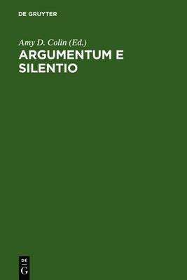 Cover of Argumentum E Silentio