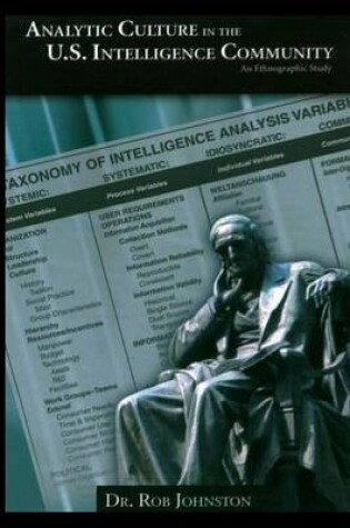 Cover of Analytic Culture in the U.S. Intelligence Community