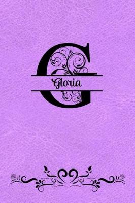 Book cover for Split Letter Personalized Name Journal - Gloria