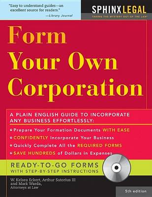Book cover for Form Your Own Corporation