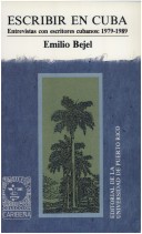 Book cover for Escribir En Cuba